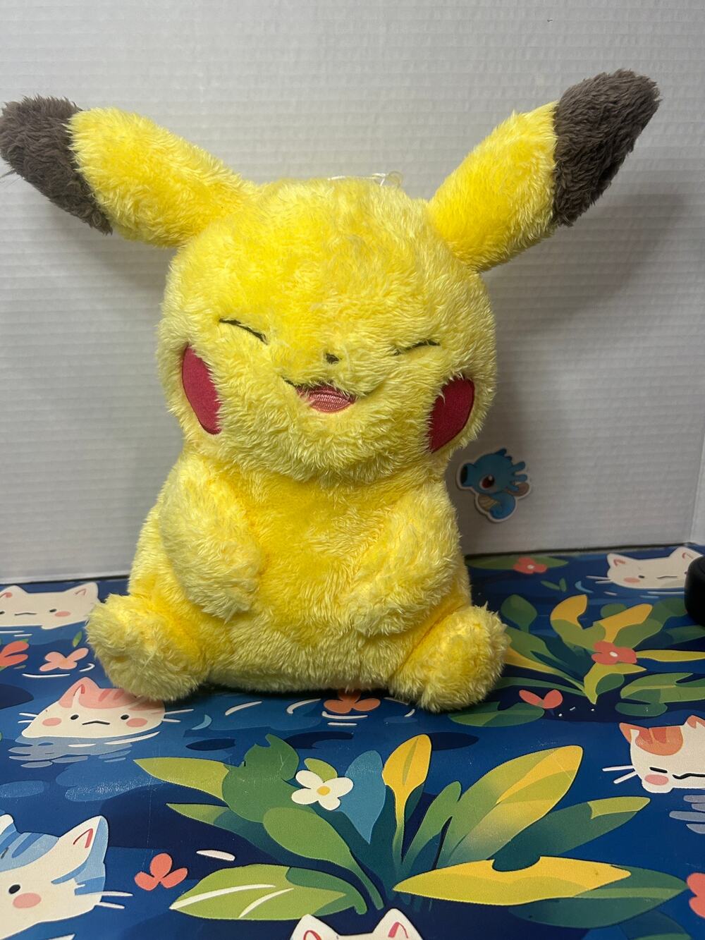 Pokemon I Love Pikachu Plush Stuffed Animal Fluff Furry Smiling Banpresto